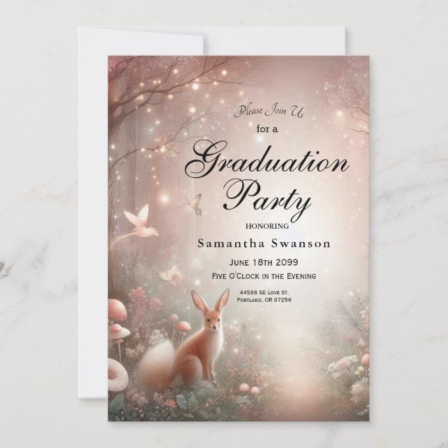 Convite Terra Luminosa do reino de Sparkle e Bloom (Frente)