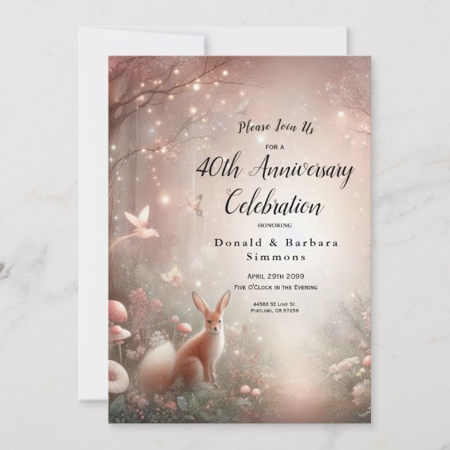 Convite Terra Luminosa do reino de Sparkle e Bloom (Frente)