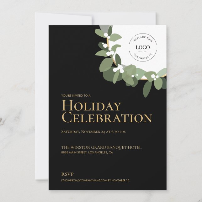 Convite Terra Moderna do Partido da Celebração de Férias (Frente)