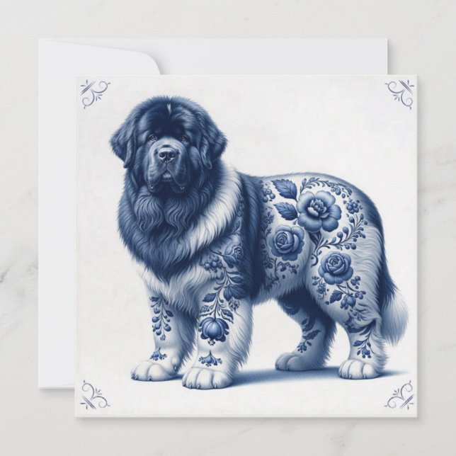 Convite Terra Nova Landseer Newfoundland (Frente)