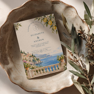Convite Terraço de Limão Amalfi Jardim Italiano Casamento