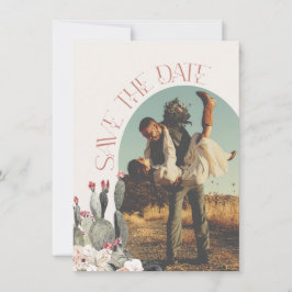 Convite Terracota e Cactus salvam a data da foto