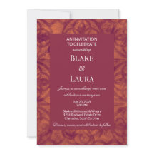Terracota Envelhecida Floral de Outono Personaliza