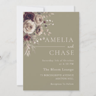 Convite Terracotta Blush Dusty Casamento Floral