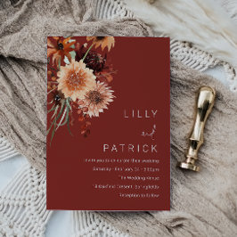 Convite Terracotta Bohemian Weding: Outono Verão