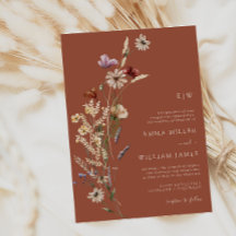 Terracotta Boho Wildflower Wedding