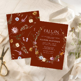 Convite Terracotta Cai No Chá de panela Do Amor