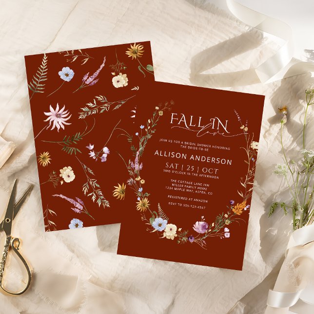 Convite Terracotta Cai No Chá de panela Do Amor (Criador carregado)