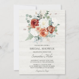 Convite Terracotta E Modelos Chás de panela Sage