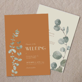 Convite Terracotta Eucalyptus Deco Tudo Em Um Casamento