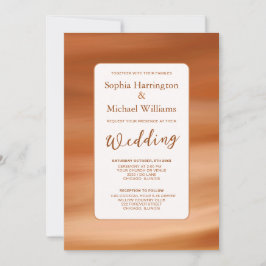 Convite Terracotta Fall Autumn Wedding Invite QR Code