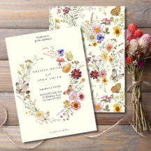 Terracotta Flora Boho Wildflower Weding