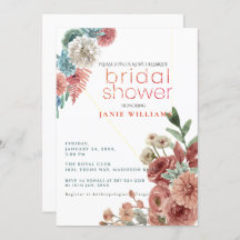 Terracotta Floral Elegante Chá de panela