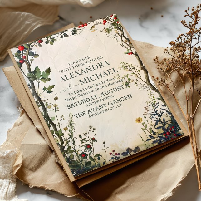 Convite Terracotta Floral Wedding (Criador carregado)