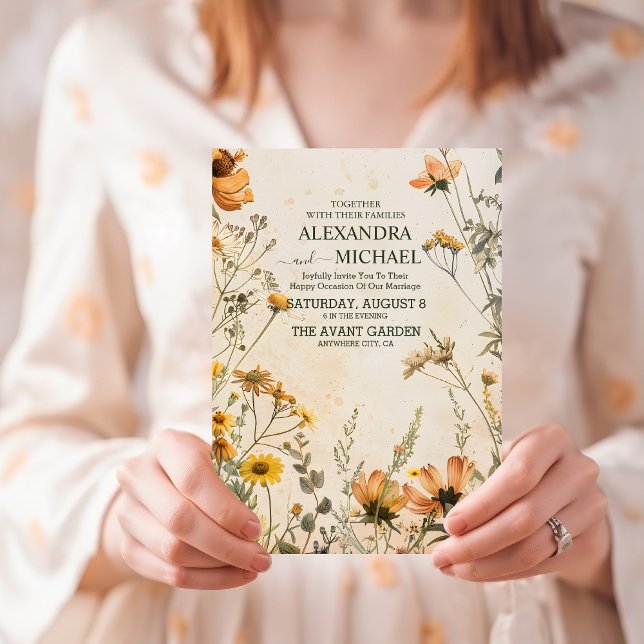 Convite Terracotta Floral Wedding (Criador carregado)