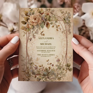 Convite Terracotta Floral Wedding