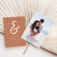 Terracotta Formal Foto Casamento Salvar Data