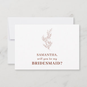 Convite Terracotta Indie Autumn Floral Salvar a data Invit