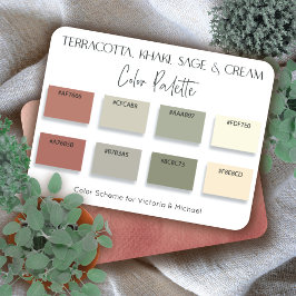 Convite Terracotta Kahaki Sage & Cream - Placa da Paleta d