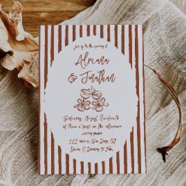 Convite Terracotta Pintou Casamento