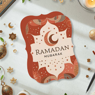 Convite Terracotta Red Artesanato Ramadan Mubarak