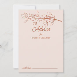 Convite Terracotta Simple Boho Aconselhamento sobre Casame