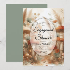 Convite Terracotta Toadstool Woodland Magic Engagement