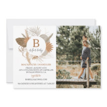 Terracotta Tropical Boho B é para Bebê Foto