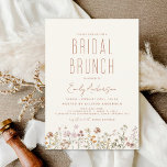 Convite Terracotta Wildflower Bridal BrunChá<br><div class="desc">O Minimalista Wildflower Boho Elegante e moderno Script Bridal Brunch - Chá de panela para o outono,  inverno,  Primavera ou Verão - inclui uma bela e elegante tipografia de escrita para a Noiva especial Ser pré - Casamento.</div>