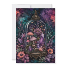Terrário Mágico de Cristal e Cogumelo Whimsigoth