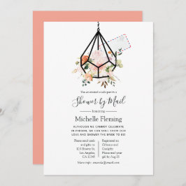 Convite Terrarium Baby ou Chá de panela Geométrico por Cor