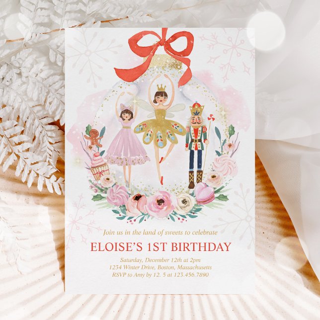 Convite Terras De Noz-Craqueio De Doces De Açúcar De Pluma (Criador carregado)