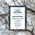 Convite Terrazzo Hand Desenhou Bar Personalizado Bat Mitzv<br><div class="desc">Cartão perfeito para anunciar um morcego mitzvah, bar mitzvah ou outra celebração judaica! A mão fez um padrão de terrazzo para você na frente e atrás! TOTALMENTE PERSONALIZÁVEL! Clique em "Personalizar" acima para editar o texto. Clique em "editar usando a ferramenta design" para ajustar as fontes, as cores e os...</div>