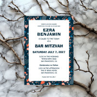 Terrazzo Hand Desenhou Bar Personalizado Bat Mitzv