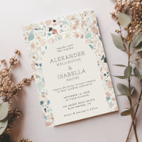 Terrazzo Pastel Colors Retro Arch Casamento