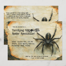 Convite Terrível HALLOWEEN Spider Espetacular!
