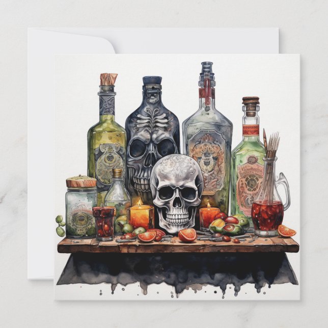 Convite 👻 🍹 Terrors & Tequila Party 🍹 👻 : Halloween (Frente)