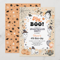 Terthy Orange Black Halloween Ghost Boy Birday