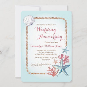 Convite Tesouros do Sea Invitation