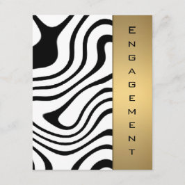 Convite Teste padrão abstrato metálico do ouro e da prata