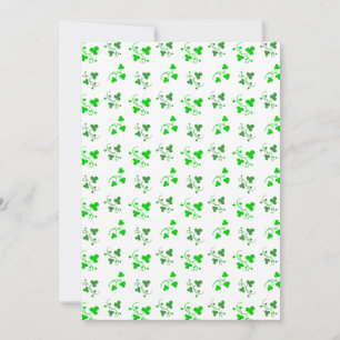 Convite Teste padrão verde dos trevos