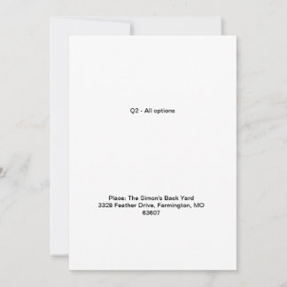 Convite Teste todas as opções do segundo trimestre