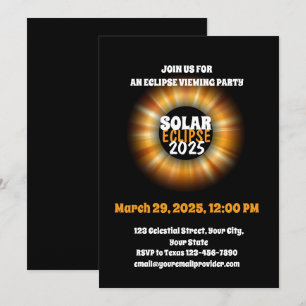 Convite Testemunhando o Eclipse Solar Parcial 29/3/2025