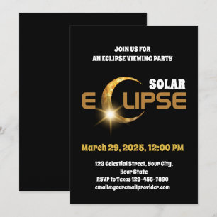 Convite Testemunhando o Eclipse Solar Parcial 29/3/2025