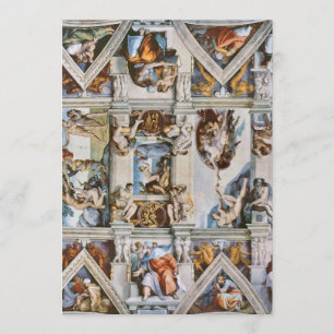 Convite Teto da Capela Sistina Michelangelo