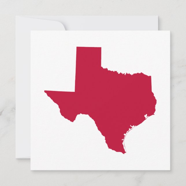 Convite Texas em Vermelho (Frente)