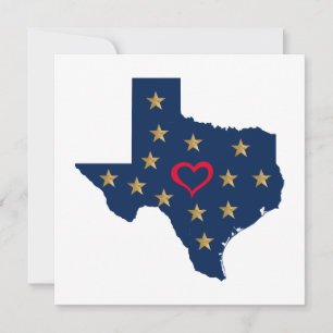 Convite Texas Love and Shining Stars (Estrelas do Amor e L