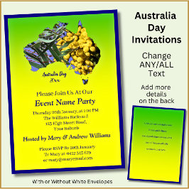 Convite Texto de Ano Adicional Goma Leaf Festa do Dia da A