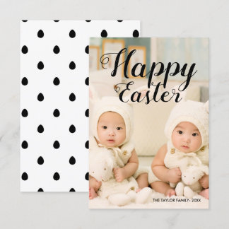Convite Texto de Felz pascoa de Cute Moderno Elegante | Fo