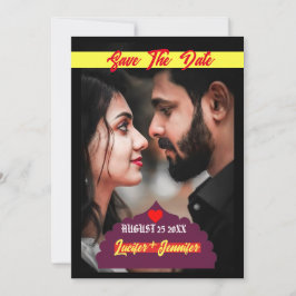 Convite Texto de Foto Elegante Moderno personaliza a pagin